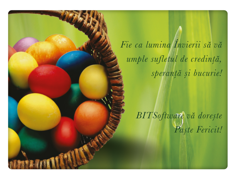 BITSoftware vă dorește Paște fericit!